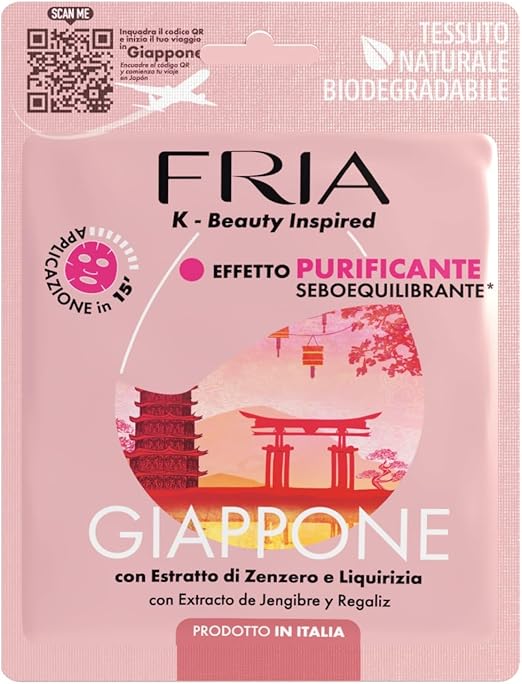 Fria K-Beauty Maschera Viso Giappone: Purificazione Naturale e Seboequilibrante Fria K-Beauty Maschera Viso Giappone: Purificazione Naturale e Seboequilibrante