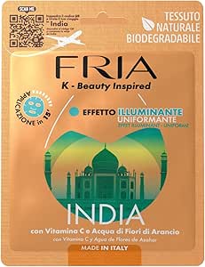 Fria K-Beauty Maschera Viso India: Illuminazione Naturale e Uniformante Fria K-Beauty Maschera Viso India: Illuminazione Naturale e Uniformante