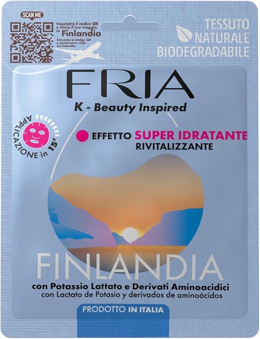 Fria K-Beauty Maschera Viso Finlandia: Idratazione Intensa e Freschezza Naturale Fria K-Beauty Maschera Viso Finlandia: Idratazione Intensa e Freschezza Naturale