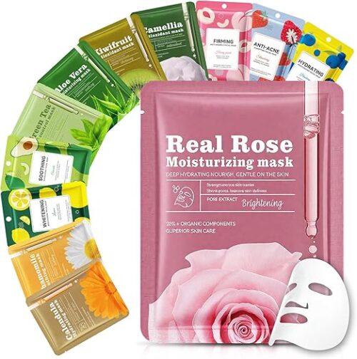 12 Maschere Viso in Tessuto: Cura Quotidiana della Pelle con Ingredienti Naturali 12 Maschere Viso in Tessuto: Cura Quotidiana della Pelle con Ingredienti Naturali